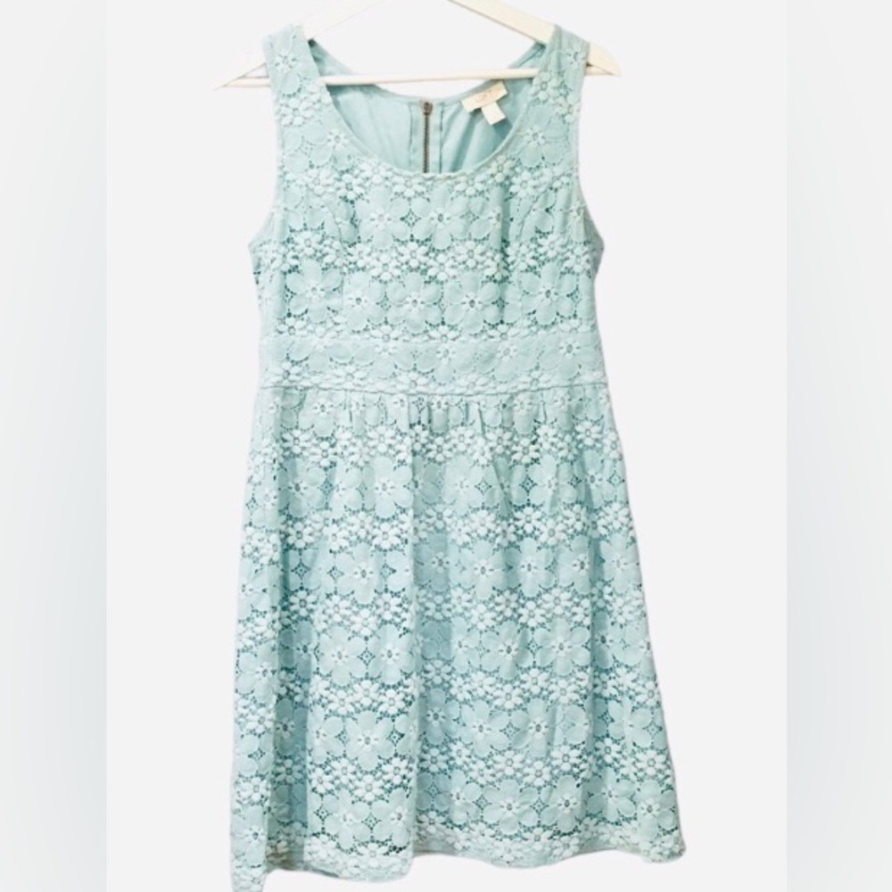 Elegant Blue Lace Kids Dress